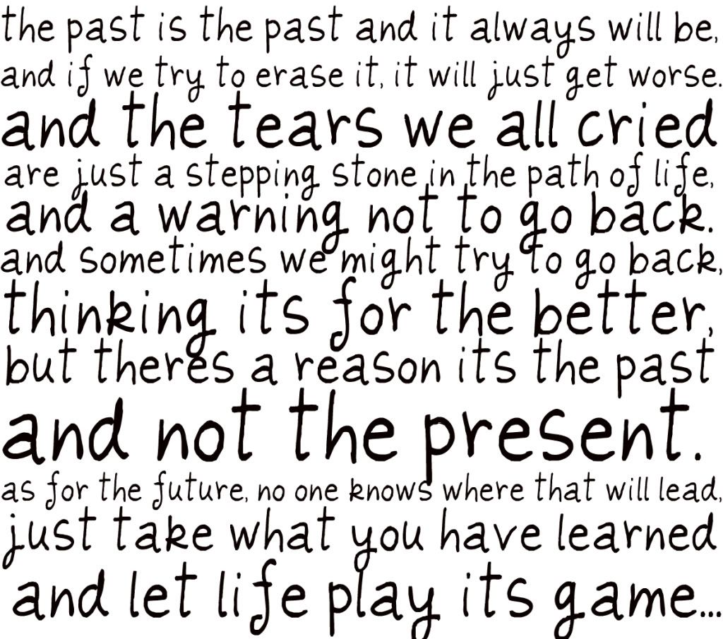 Sayings About The Past